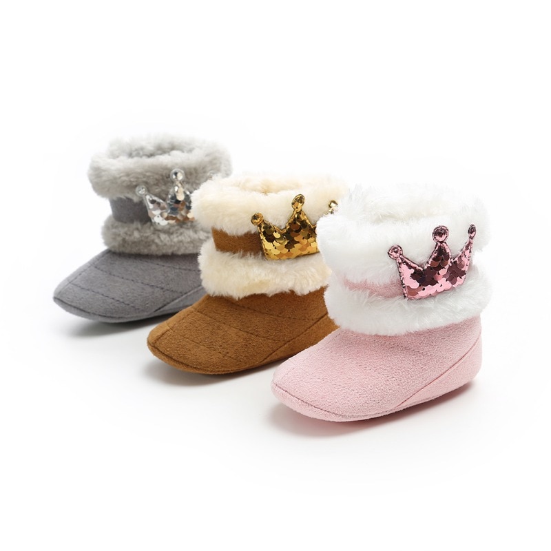 Baby Winter Boots Mid-Calf with Fur